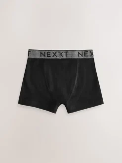 Multipacks|Ondergoed*Next Zwart met grijze tailleband - Verpakking van 10 trunks (1,5-16jr)