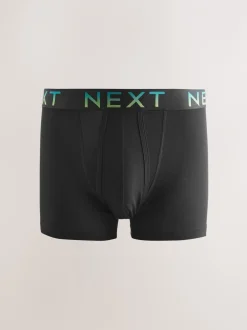 Ondergoed|Ondergoed*Next Zwart met ombré tailleband - Boxershorts van katoenrijk materiaal met A-voorkant