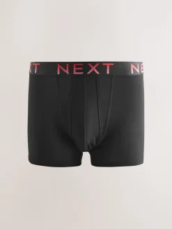 Ondergoed|Ondergoed*Next Zwart met ombré tailleband - Boxershorts van katoenrijk materiaal met A-voorkant