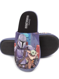 Pantoffels|Vanilla Underground Zwart met sterrenprint - Mr Men Mr Lazy pantoffels