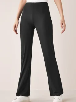 Leggings En Joggingbroeken*Next - - Onverkorte legging Zwart met uilopende pijpen
