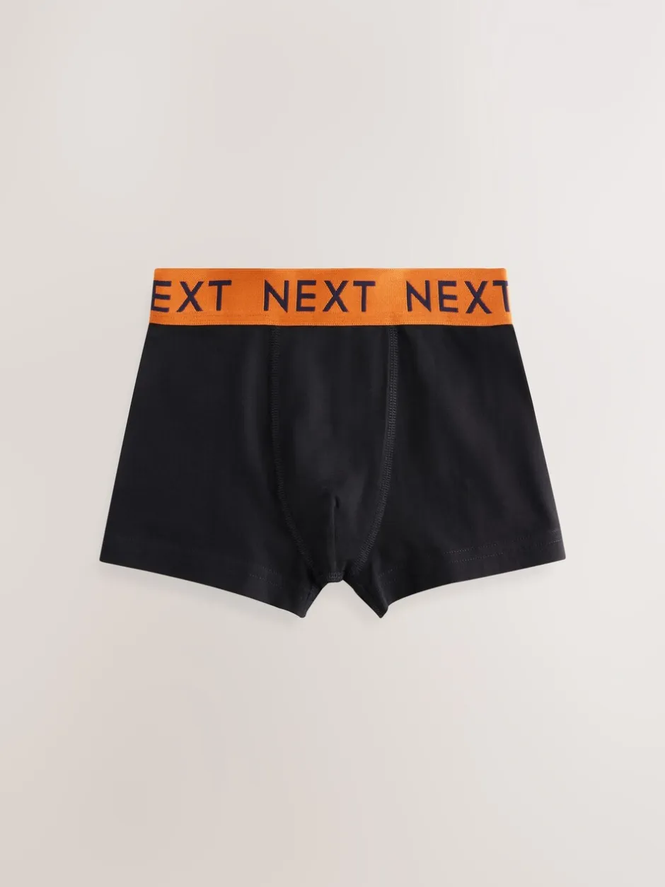 Ondergoed|Next Zwart met Varsity tailleband - Verpakking van 5 trunks (1,5-16jr)