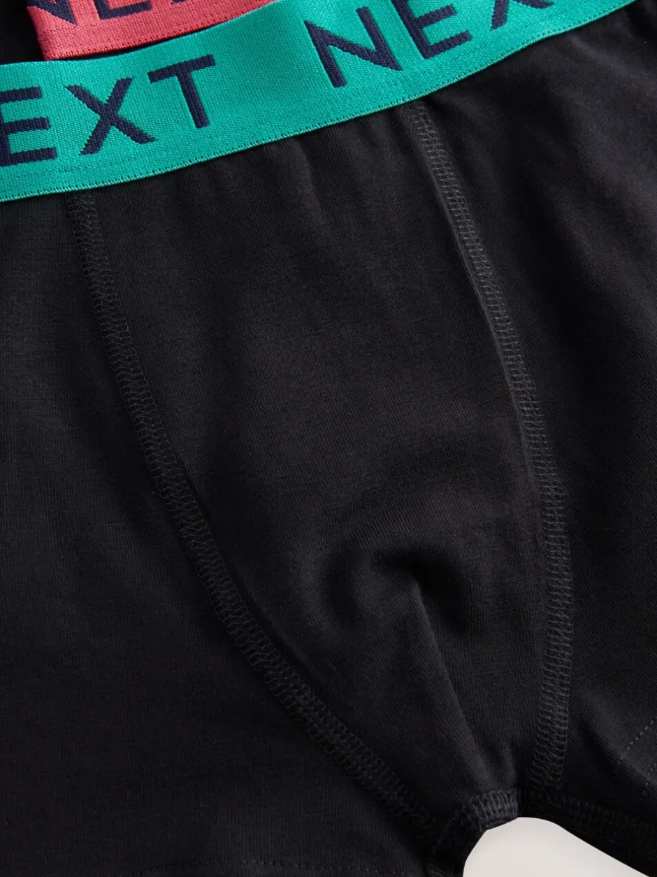 Ondergoed|Next Zwart met Varsity tailleband - Verpakking van 5 trunks (1,5-16jr)