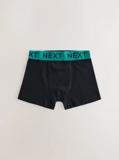 Multipacks|Ondergoed|Next Zwart met Varsity tailleband - Verpakking van 10 trunks (1,5-16jr)
