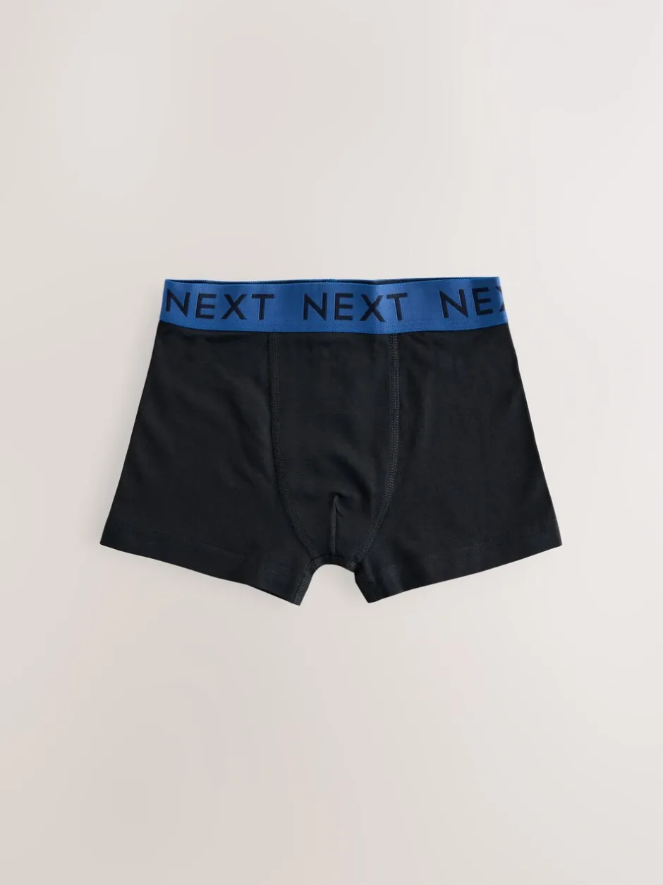 Multipacks|Ondergoed|Next Zwart met Varsity tailleband - Verpakking van 10 trunks (1,5-16jr)