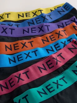 Multipacks|Ondergoed|Next Zwart met Varsity tailleband - Verpakking van 10 trunks (1,5-16jr)