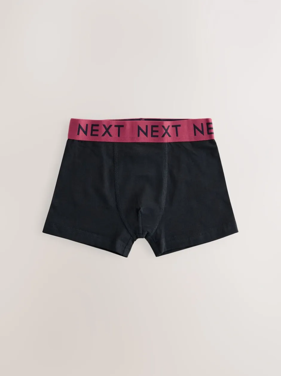 Multipacks|Ondergoed|Next Zwart met Varsity tailleband - Verpakking van 10 trunks (1,5-16jr)