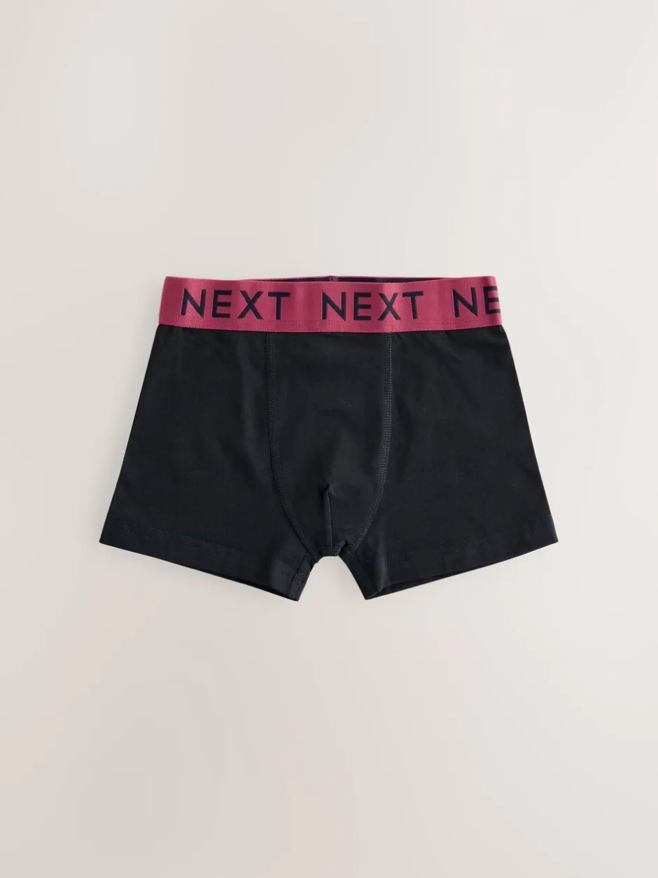 Multipacks|Ondergoed|Next Zwart met Varsity tailleband - Verpakking van 10 trunks (1,5-16jr)