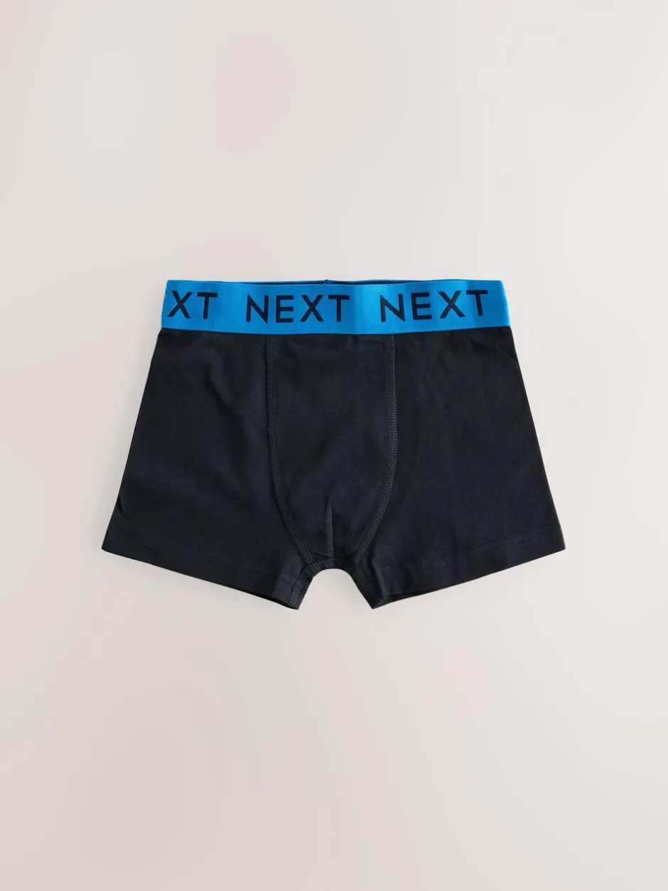 Multipacks|Ondergoed|Next Zwart met Varsity tailleband - Verpakking van 10 trunks (1,5-16jr)