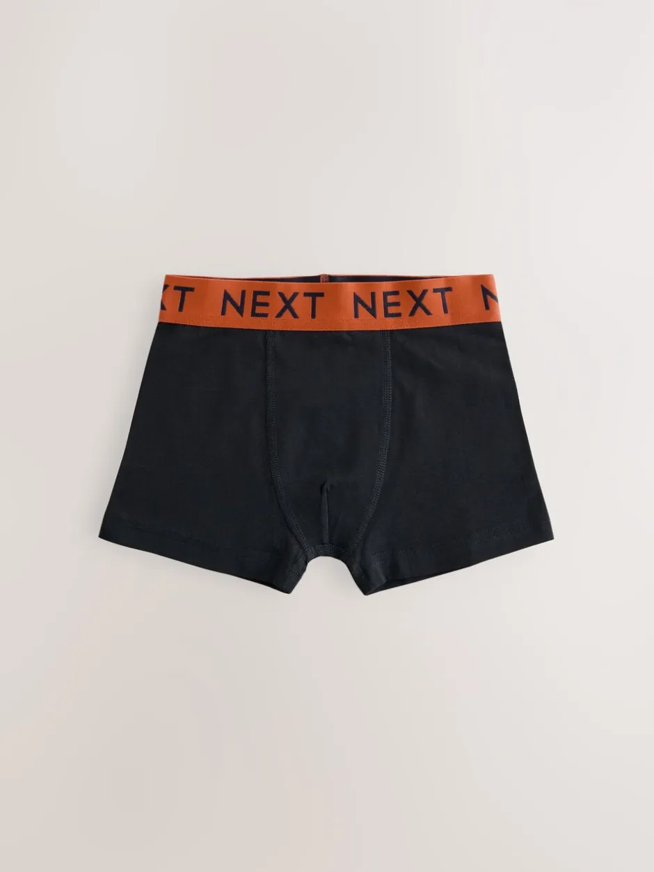 Multipacks|Ondergoed|Next Zwart met Varsity tailleband - Verpakking van 10 trunks (1,5-16jr)