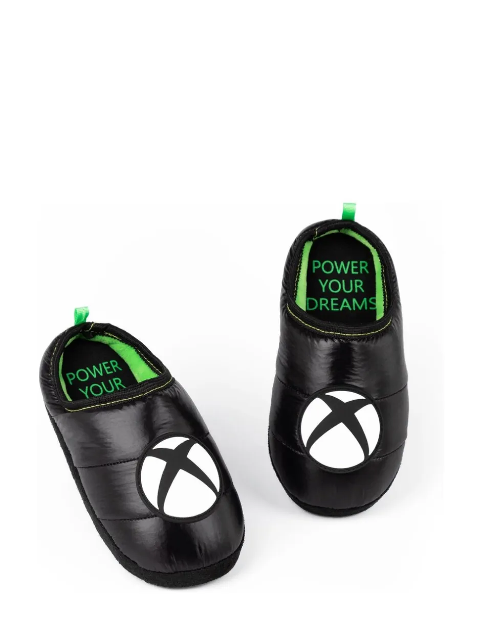 Pantoffels*Vanilla Underground Zwart met Xbox - winterpantoffels