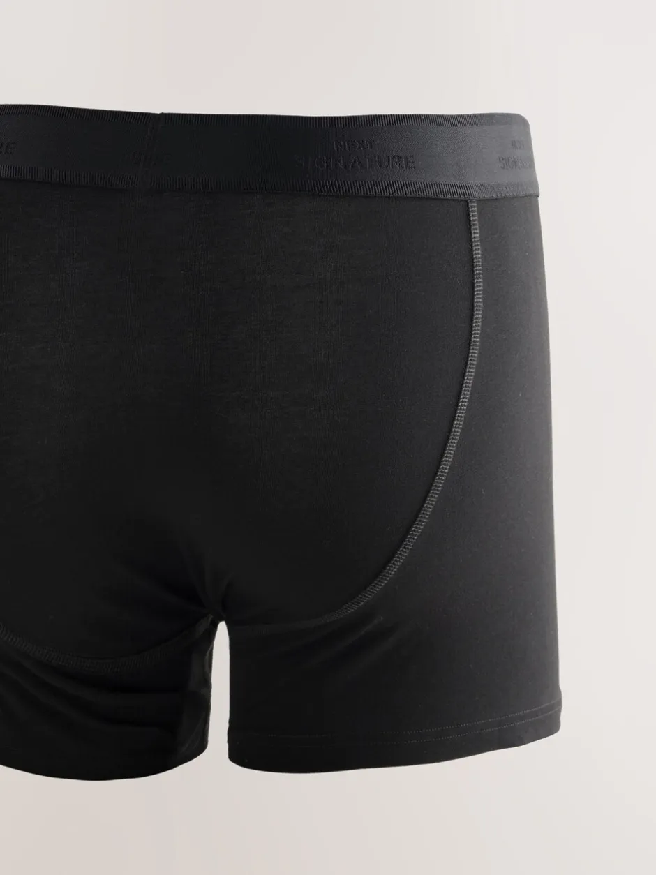 Ondergoed|Ondergoed*Next Zwart Modal - Verpakking van 10 - Signature boxershorts