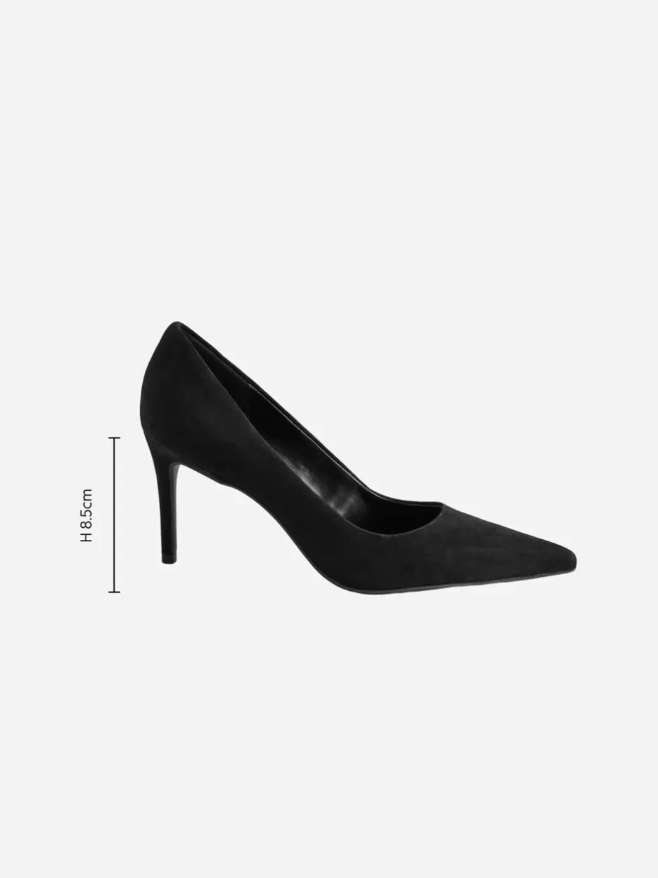 Schoenen Met Hakken|Ruimvallend En Extraruimvallend*Next Zwart suède - Leren mid-court pumps