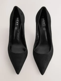 Schoenen Met Hakken|Ruimvallend En Extraruimvallend*Next Zwart suède - Leren mid-court pumps