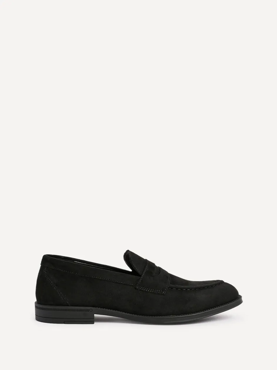 Schoenen*Linzi - Aurelio Penny Loafers Zwart suède