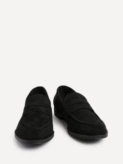 Schoenen*Linzi - Aurelio Penny Loafers Zwart suède