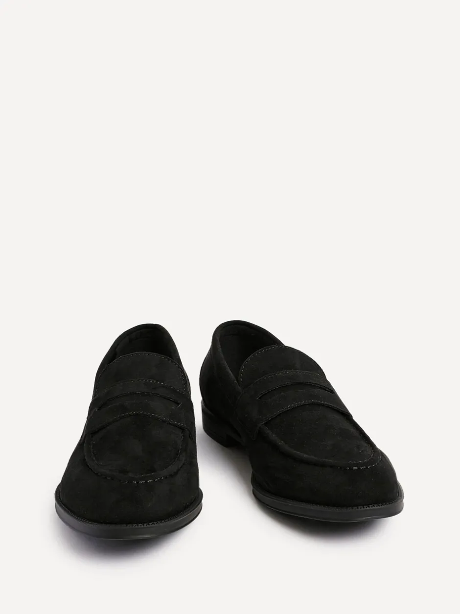 Schoenen*Linzi - Aurelio Penny Loafers Zwart suède