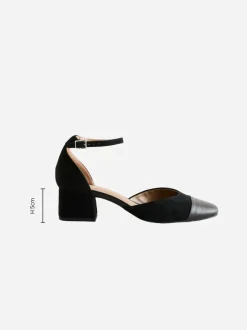 Schoenen Met Hakken|Gelegenheidskleding|Next - Toe Cap Block Heels Zwart suède