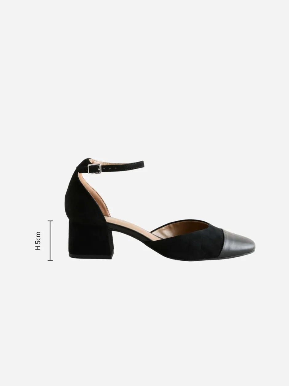 Schoenen Met Hakken|Gelegenheidskleding|Next - Toe Cap Block Heels Zwart suède
