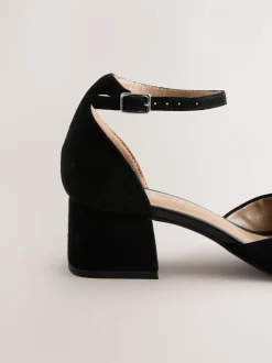 Schoenen Met Hakken|Gelegenheidskleding|Next - Toe Cap Block Heels Zwart suède