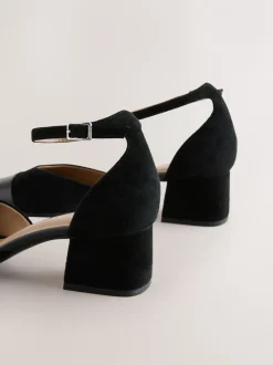 Schoenen Met Hakken|Gelegenheidskleding|Next - Toe Cap Block Heels Zwart suède