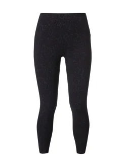 Sportkleding|Leggings En Joggingbroeken|Sweaty Betty Zwart Wild met luipaardprint - Power Embossed Workout Leggings