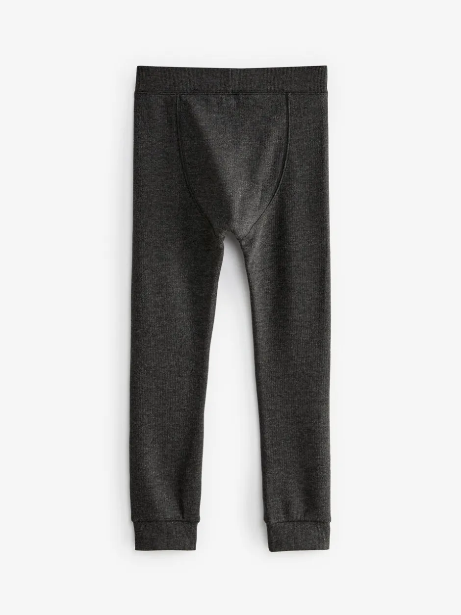 Ondergoed|Schoolkleding|Next Zwart/antraciet - Verpakking van 2 thermische leggings (2-16 jr)