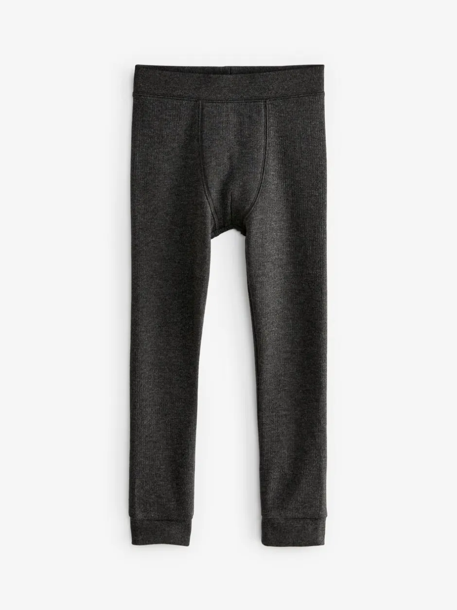 Ondergoed|Schoolkleding|Next Zwart/antraciet - Verpakking van 2 thermische leggings (2-16 jr)