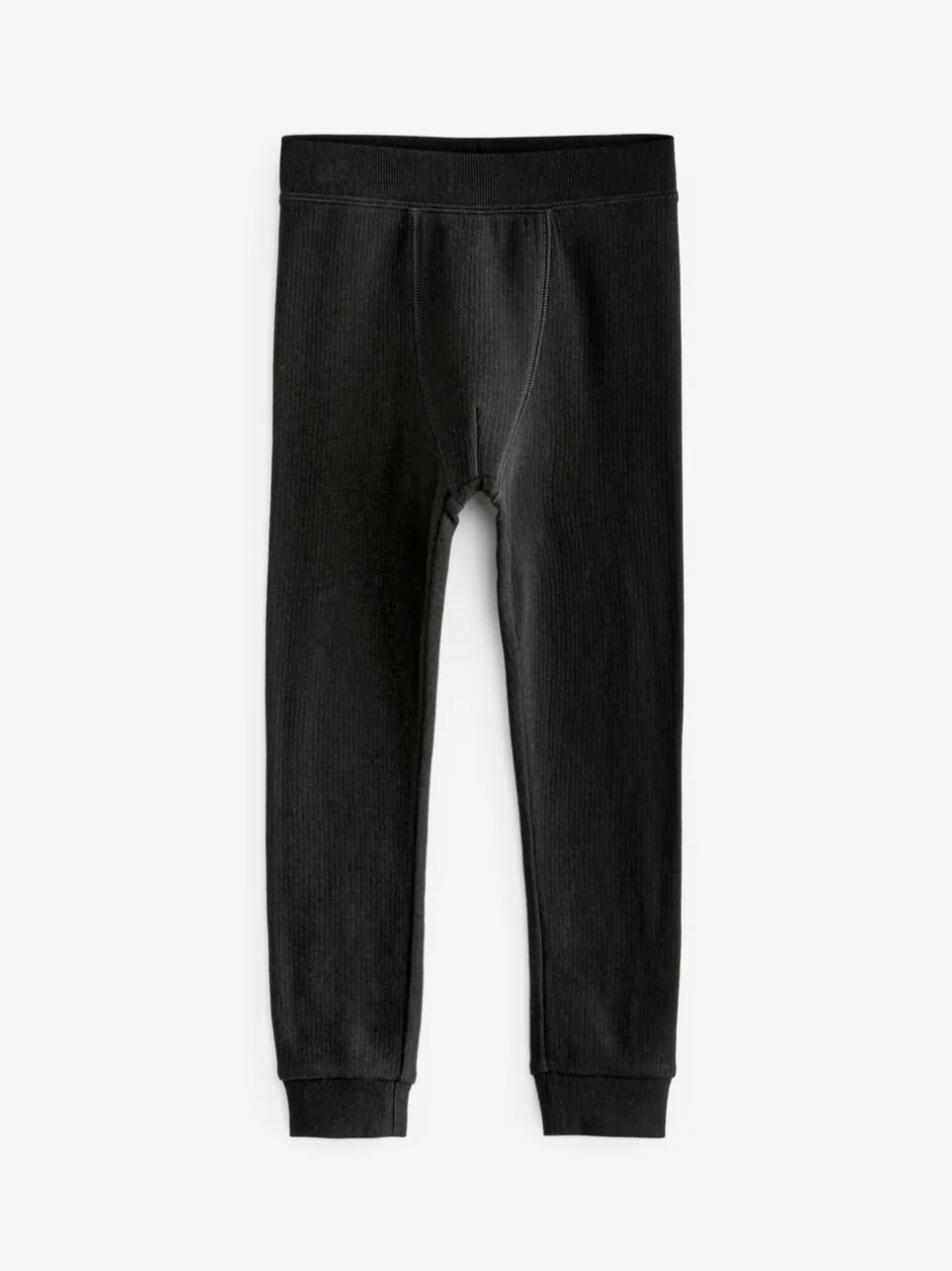 Ondergoed|Schoolkleding|Next Zwart/antraciet - Verpakking van 2 thermische leggings (2-16 jr)