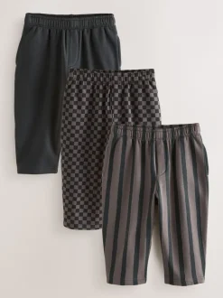 Multipacks|Jeans En Joggingbroeken|Next Zwart/antraciet - Wide Leg Jersey Joggers (3mths-7yrs)