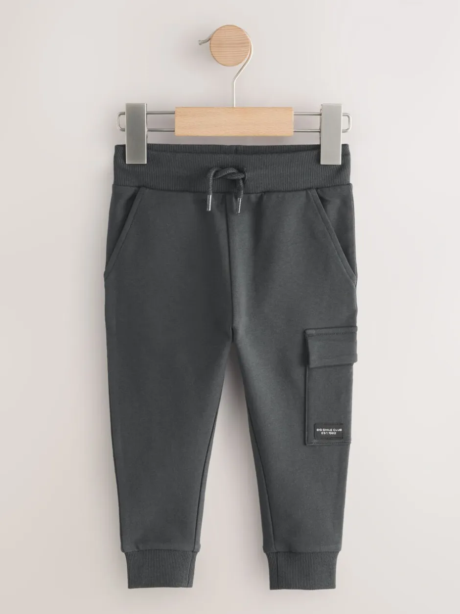 Multipacks|Jeans En Joggingbroeken*Next - Verpakking van 5 joggingbroeken (3mnd-7jr) Zwart/antracietgrijs/kiezelkleurig/khakigroen