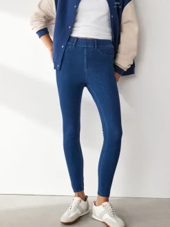 Leggings En Joggingbroeken*Next - Set van 2 lange jersey denim leggings Zwart/Blauw