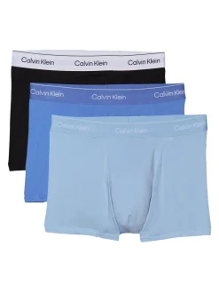 Ondergoed|Ondergoed|Calvin Klein - Icon Cotton Stretch Boxer Trunks 3 Pack Zwart/blauw tonaal