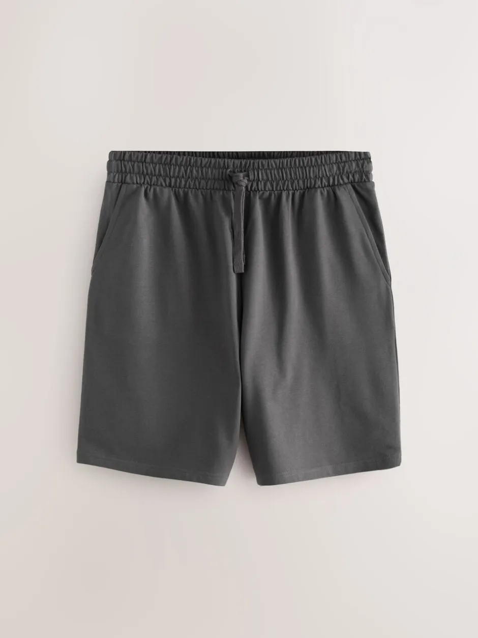Loungewear|Shorts*Next - Loopback Soft Touch 5 Pack Joggers Shorts Zwart/blauw/grijs