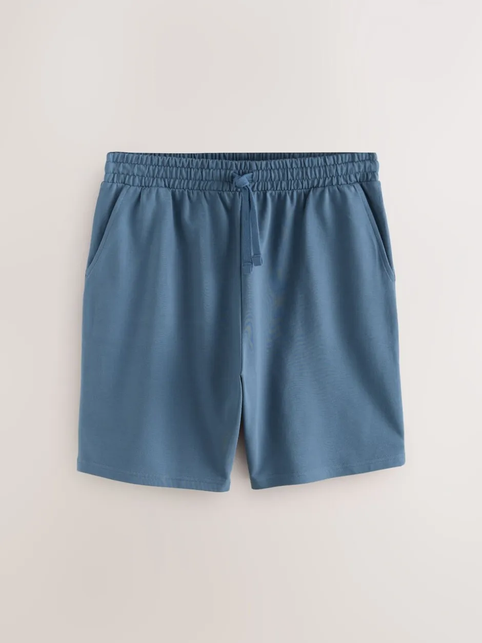 Loungewear|Shorts*Next - Loopback Soft Touch 5 Pack Joggers Shorts Zwart/blauw/grijs