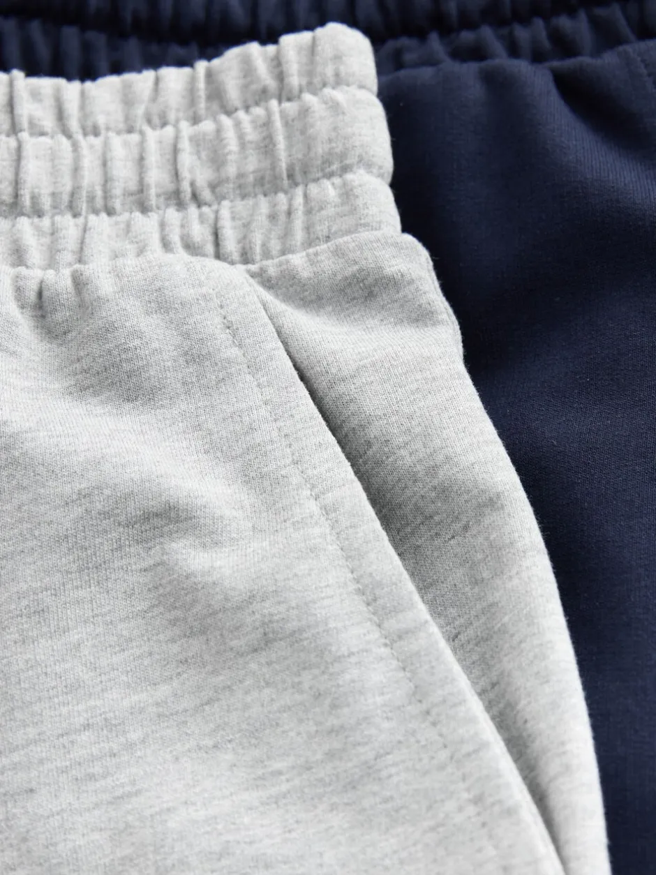 Loungewear|Shorts*Next - Loopback Soft Touch 5 Pack Joggers Shorts Zwart/blauw/grijs