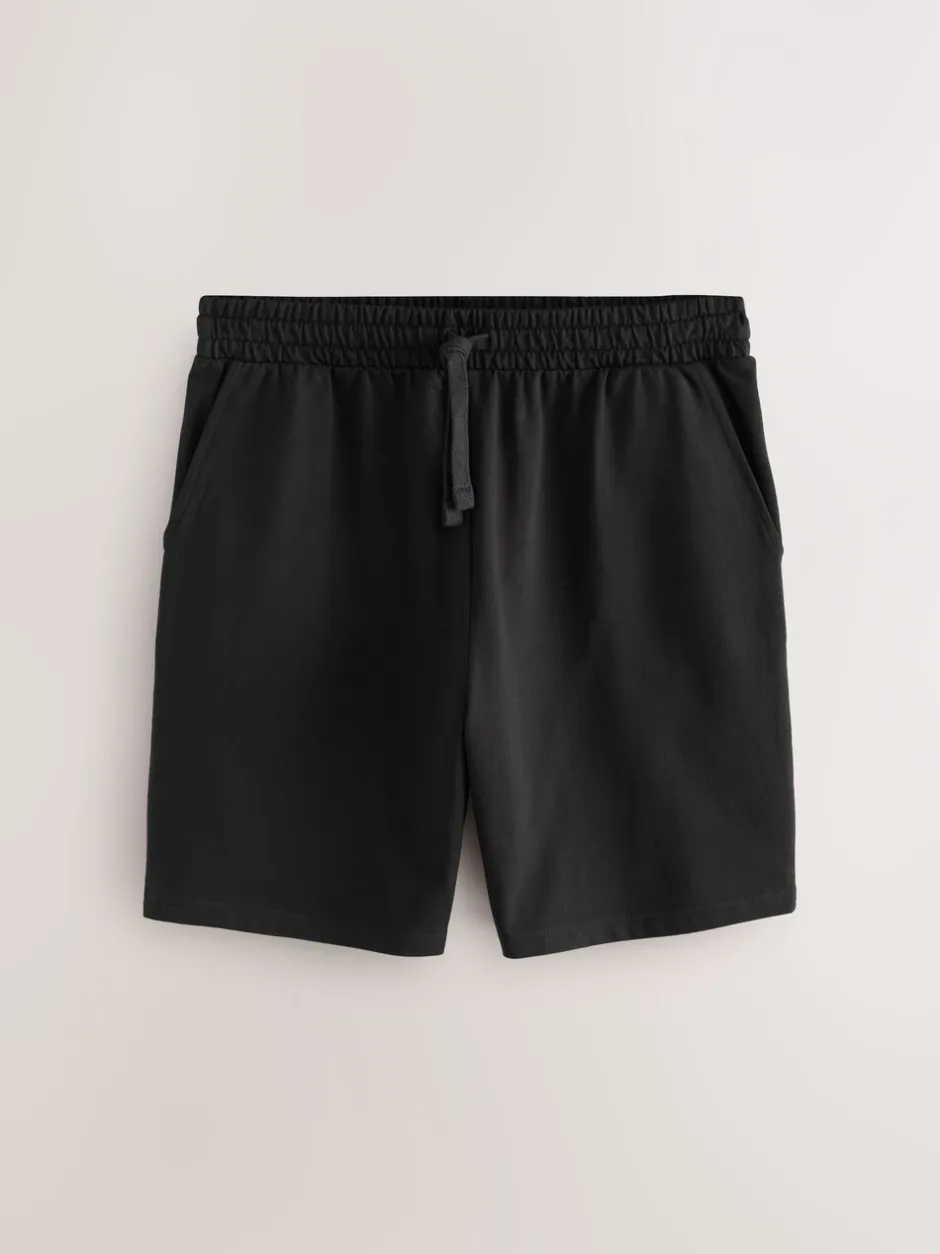 Loungewear|Shorts*Next - Loopback Soft Touch 5 Pack Joggers Shorts Zwart/blauw/grijs