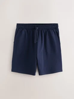 Loungewear|Shorts*Next - Loopback Soft Touch 5 Pack Joggers Shorts Zwart/blauw/grijs