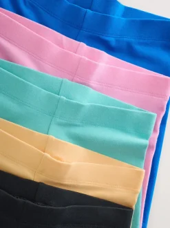 Shorts En Rokken*Next - Set van 5 fietsshorts (3 - 16 jr) Zwart/blauw/roze/meerkleurig