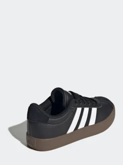 Sneakers|Sneakers*adidas - Vl Court 3.0 Suède sneakers met veters voor kinderen Zwart/bruin