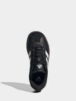 Sneakers|Sneakers*adidas - Vl Court 3.0 Suède sneakers met veters voor kinderen Zwart/bruin
