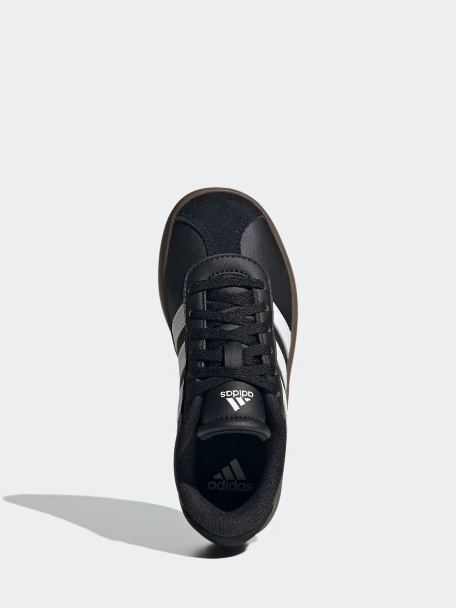 Sneakers|Sneakers*adidas - Vl Court 3.0 Suède sneakers met veters voor kinderen Zwart/bruin