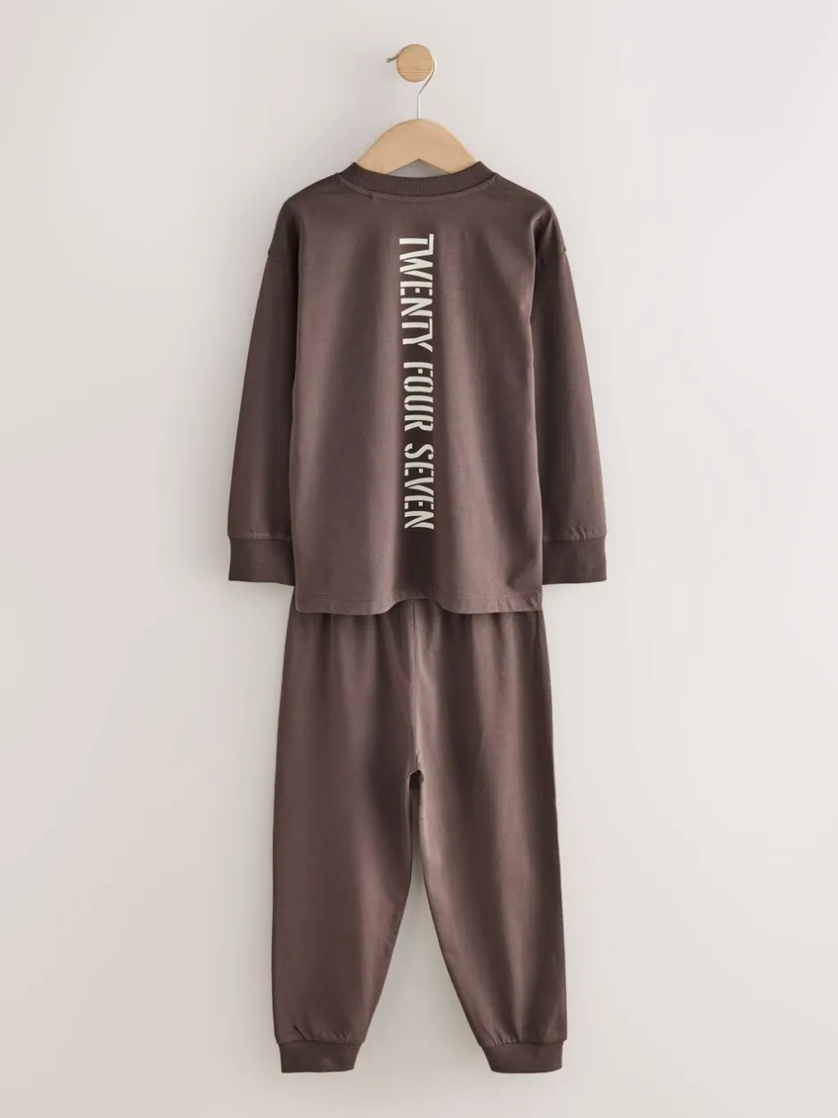 Pyjama's|Nachtkleding En Pyjama's|Next Zwart/bruin - Pyjama met korte pijpen 3 stuks (3-16jaar) (3-16jaar)