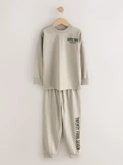 Pyjama's|Nachtkleding En Pyjama's|Next Zwart/bruin - Pyjama met korte pijpen 3 stuks (3-16jaar) (3-16jaar)