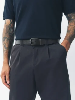 Riemen En Bretels*Next Zwart/bruin - Reversible Grainy Leather Belt
