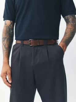 Riemen En Bretels*Next Zwart/bruin - Reversible Grainy Leather Belt