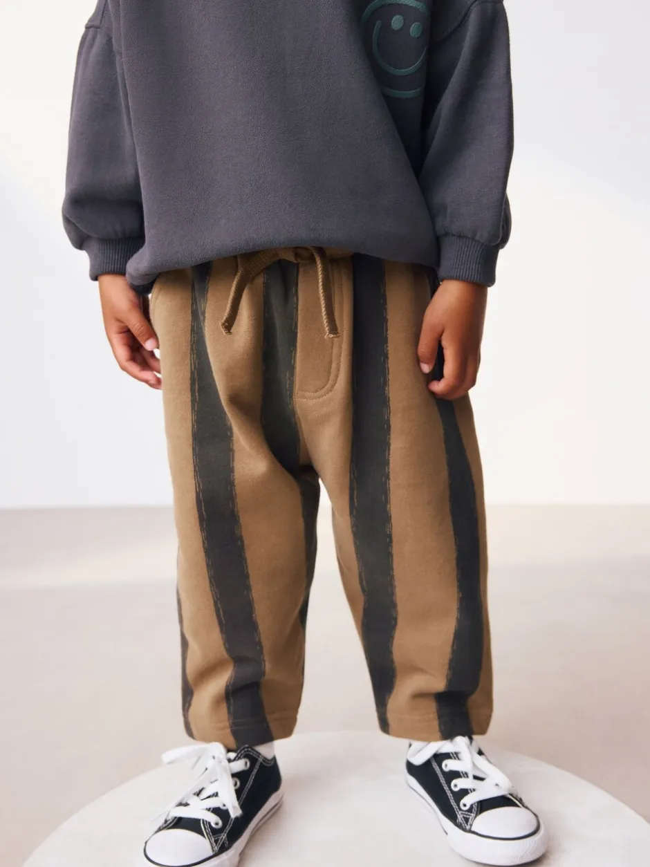 Sets En Combisets|Truien En Breisels*Next Zwart/bruin - Set met sweatshirt en joggingbroek met strepen (3mnd-7jr)