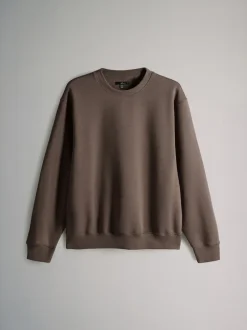 Loungewear|Sweaters En Hoody´S|The Set - Verpakking van 3 - Crew Neck Relaxed Fit Sweatshirts Zwart/bruin