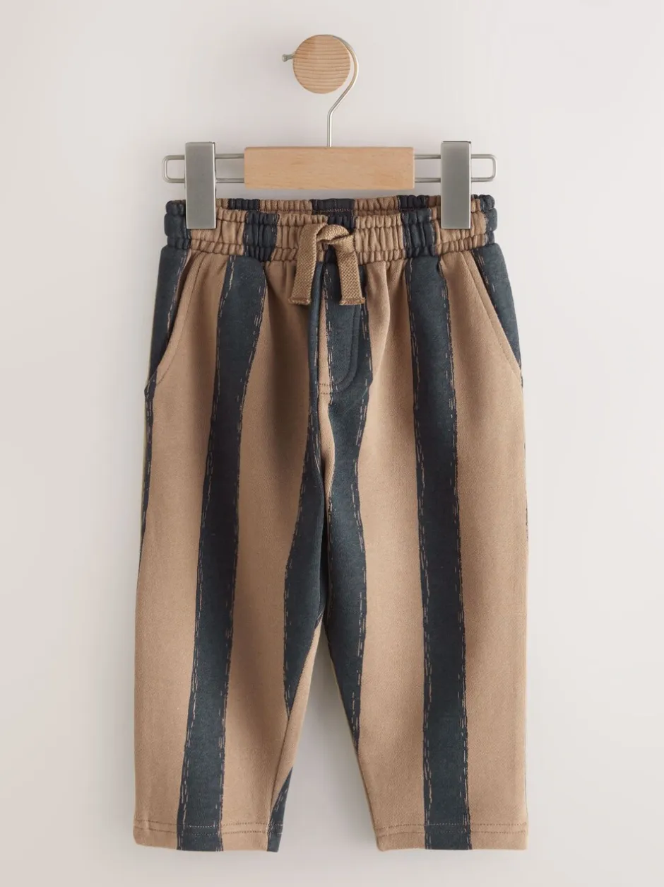 Jeans En Joggingbroeken*Next Zwart/bruin - Wide Leg Jersey Joggers (3mths-7yrs)
