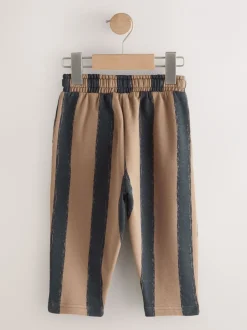 Jeans En Joggingbroeken*Next Zwart/bruin - Wide Leg Jersey Joggers (3mths-7yrs)